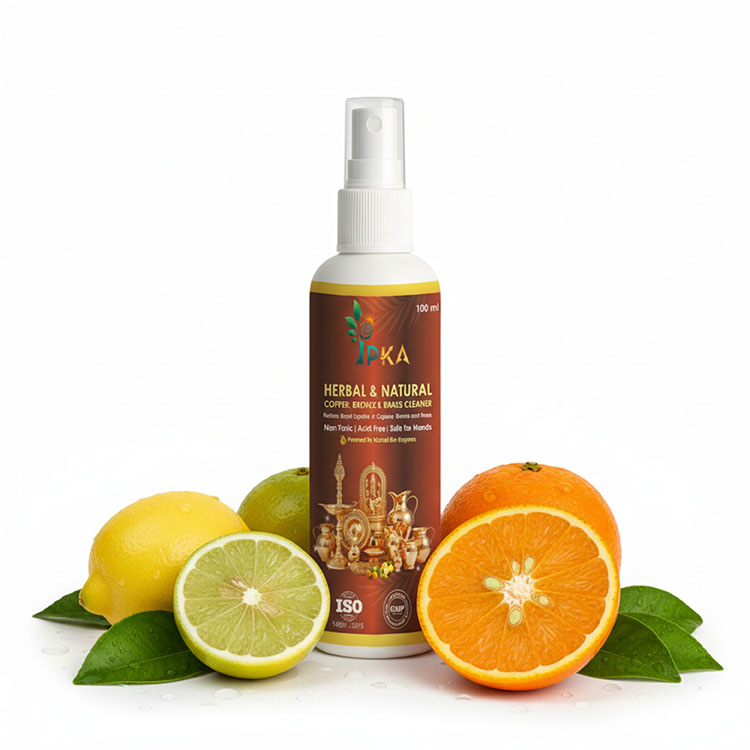 herbal and natural copper brass cleaner