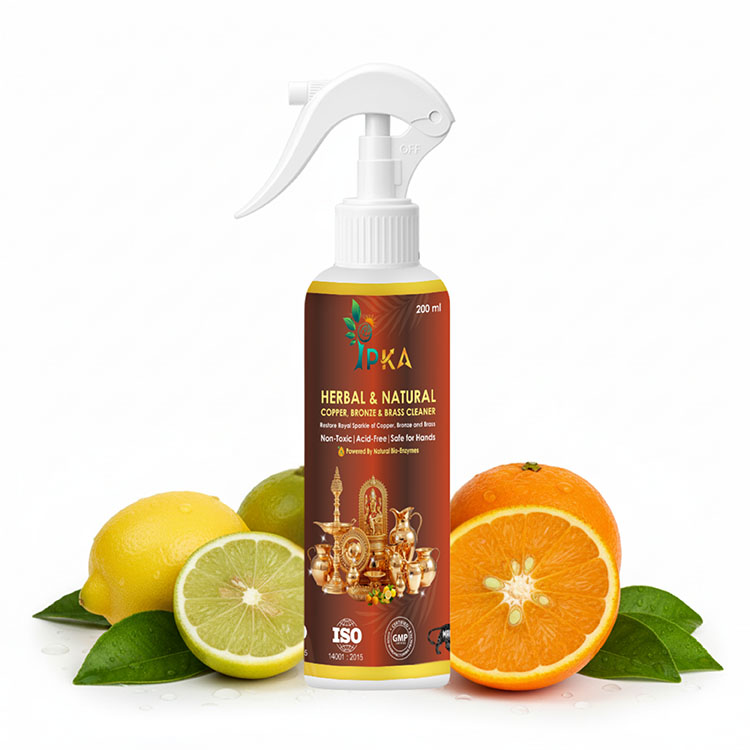 herbal and natural copper brass cleaner