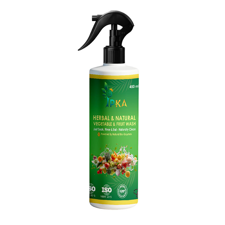 herbal and natural vegetable and fruit wash