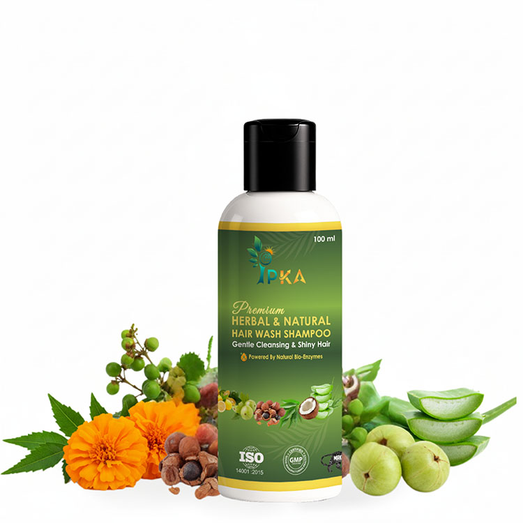 premium herbal and natural hair wash shampoo