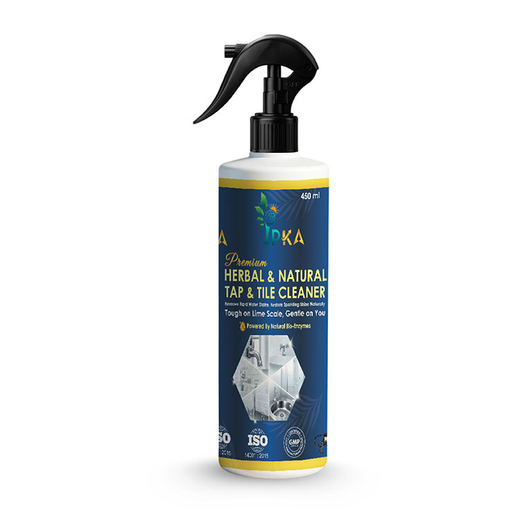 premium herbal and natural tap and tile cleaner spray