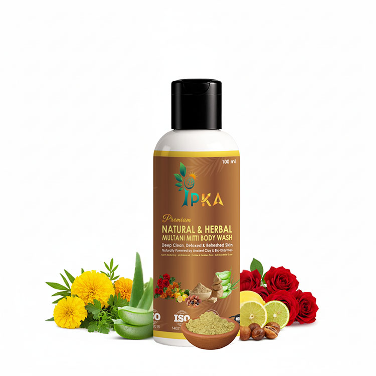 Premium natural and herbal multani mitti body wash